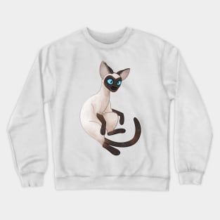 Cozy Siamese Cat Crewneck Sweatshirt